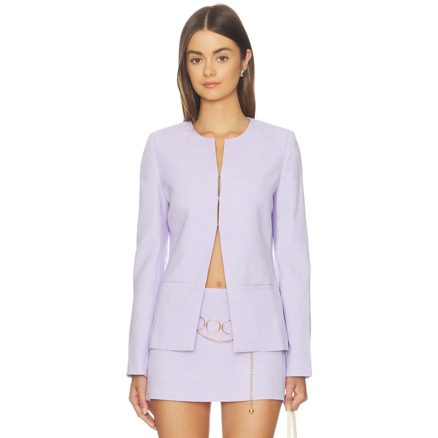 Amanda Uprichard Capria Top in Lavender