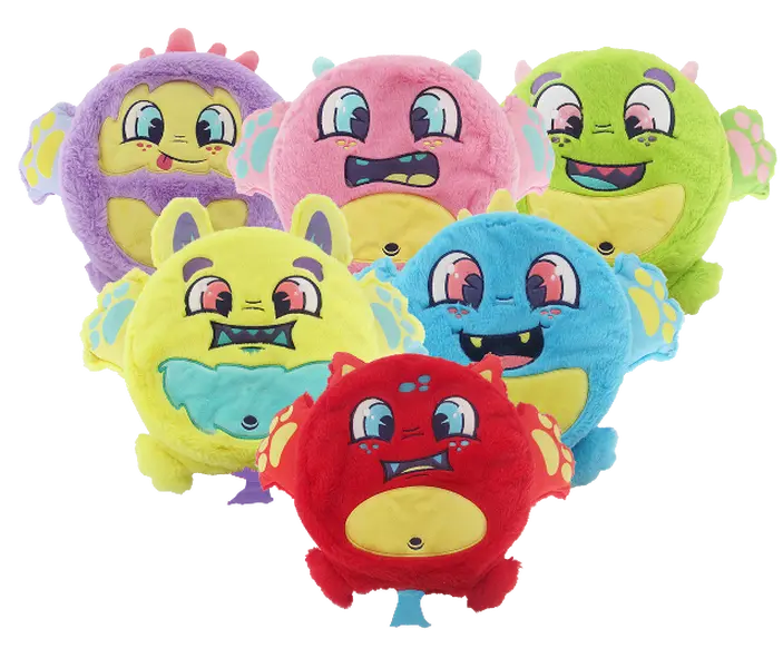 Scentco Fart Monsters 16" Scented Stuffed Plush Doll with Whoopee Cushion – Novelty Toy, Pick Your Character