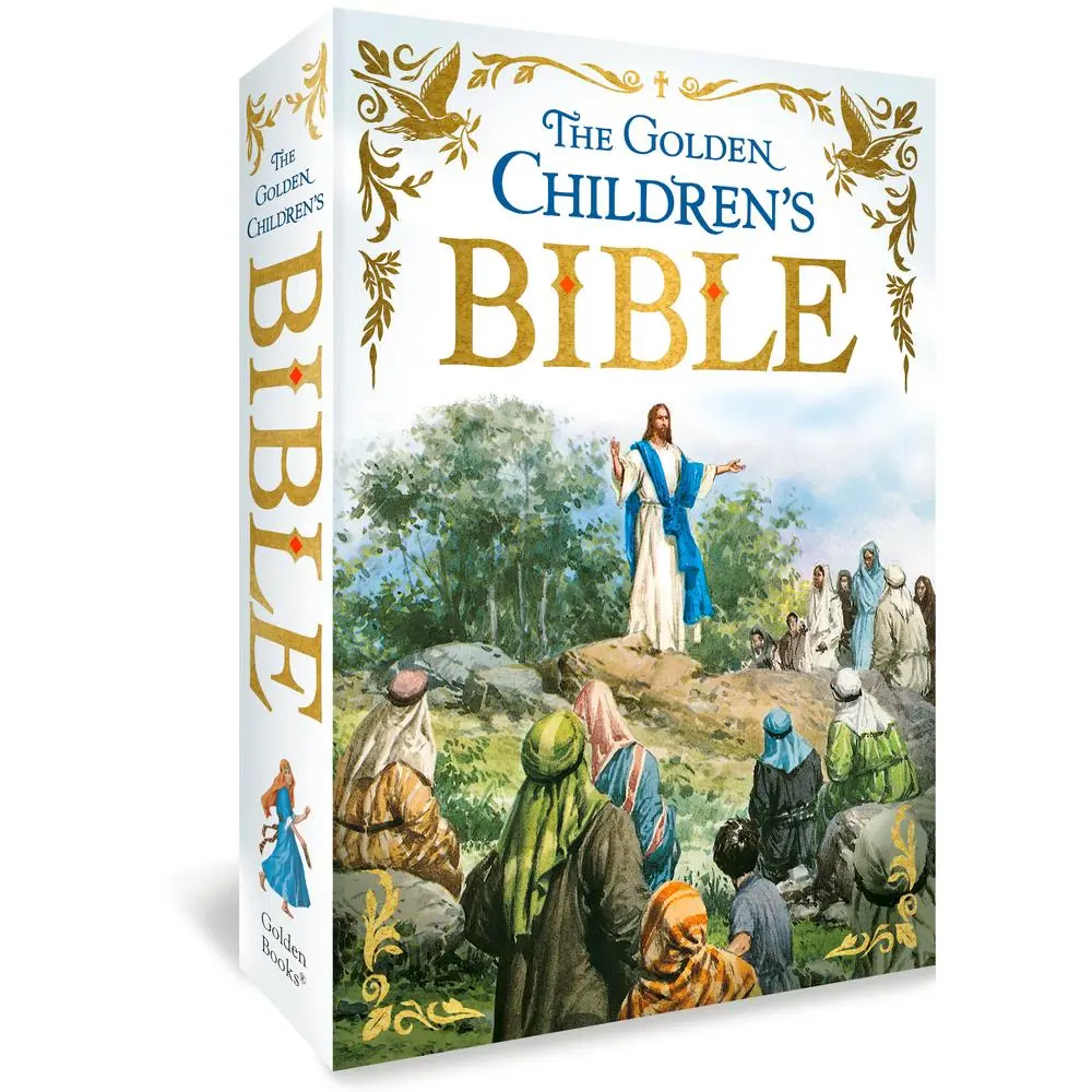 USED Book - The Golden Children's Bible: A Full-Color Bible for Kids by Golden Books (Hardcover) - english