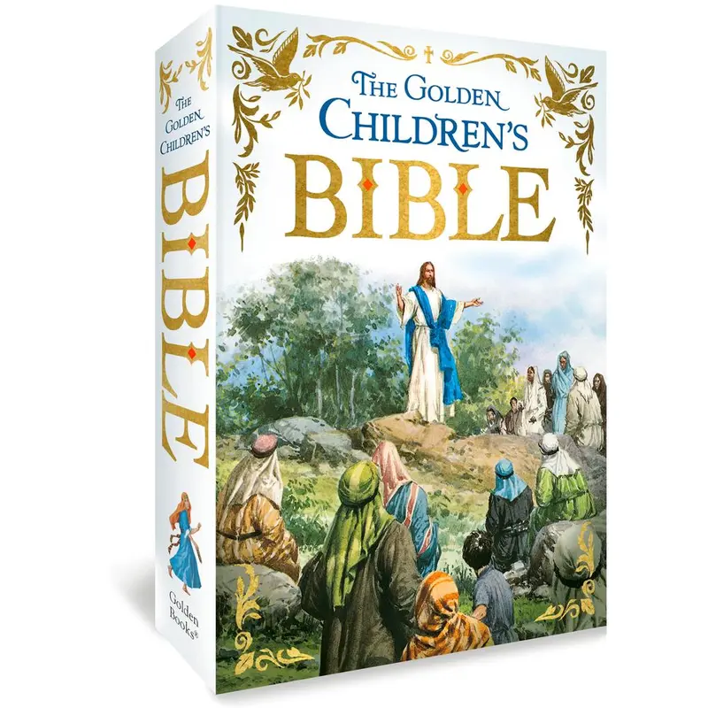 USED Book - The Golden Children's Bible: A Full-Color Bible for Kids by Golden Books (Hardcover) - english