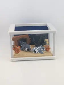 Aquarium Diorama: Spotted Shark and Grey Shark Duo