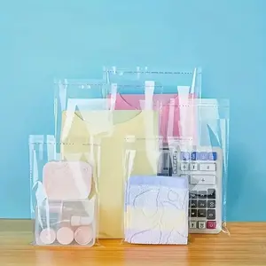 [Reusable Self-Sealing Bags] 50/100pcs Versatile Transparent Self Sealing Bags | Reusable Self-Adhesive OPP Gift Packaging Bags Bulk Options for Jewelry, Cards, Books, Socks, Clothing & Daily Necessities Storage