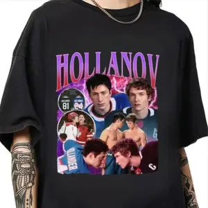 Hollanov Shane Hollander Ilya Rozanov Heated Rivalry 2025 Tee, Hockey Romance Couple Shirt, Hollanov Edit Collage Fan Merch