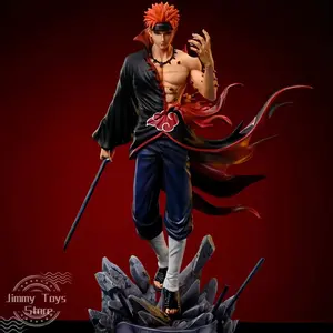 24cm Naruto Figure Action figure Pain Akatsuki Shinra Tensei GK Statue Model Toys Anime Figures Collections Ornament Dolls Gifts