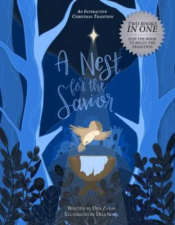 Used Hardcover Book - A Nest for the Savior: An Interactive Christmas Tradition by Didi Zayas, English Educational Activity Guide with Jesus Symbolic Elements, Advent Calendar Picture Book