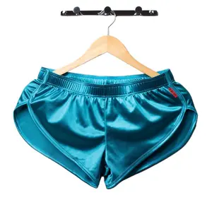 Men's Classic Smooth Silk Pjs - Cotton-Blend Menswear Nightwear, Breathable Sleep Bottoms, Lounge Boxer Shorts for Homewear