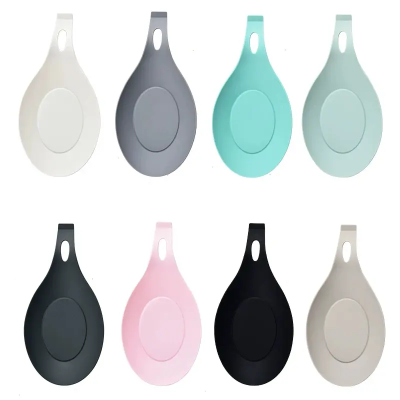 Multifunctional Silicone Spoon Rest (1 Piece), Easy to Clean Heat Resistant Spoon Holder, Heat Insulation Kitchen Utensil Holder, Tableware Rest for Home Kitchen