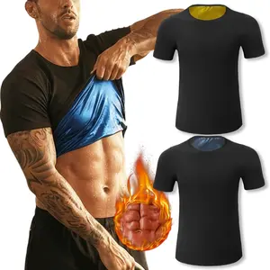 Sauna Sweat Suits for Men Sweat Suit Compression T-Shirt Workout Sports Shapewear Gym Exercise Sweat Enhancer