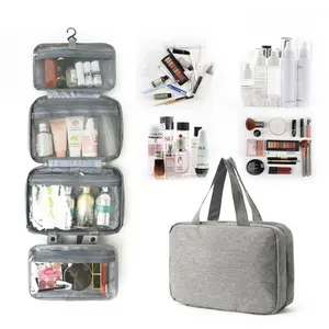 Waterproof Foldable Toiletry Bag, Large Capacity Hanging Travel Cosmetic Organizer, Portable Multifunctional Makeup Bag for Business Trip, Vacation, Gym, Camping, Ideal Gift for Women, Wife & Girlfriend home versatile