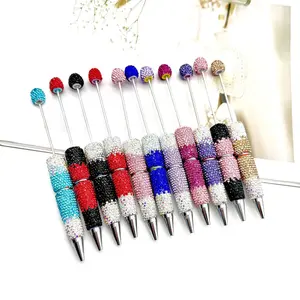 8-Pack DIY Gradient Beaded Pens, Specialty Pen, Glitter Gel Pens, Ink, Creative Holiday Stationery, School Supplies, Fashion Writing Office Essentials