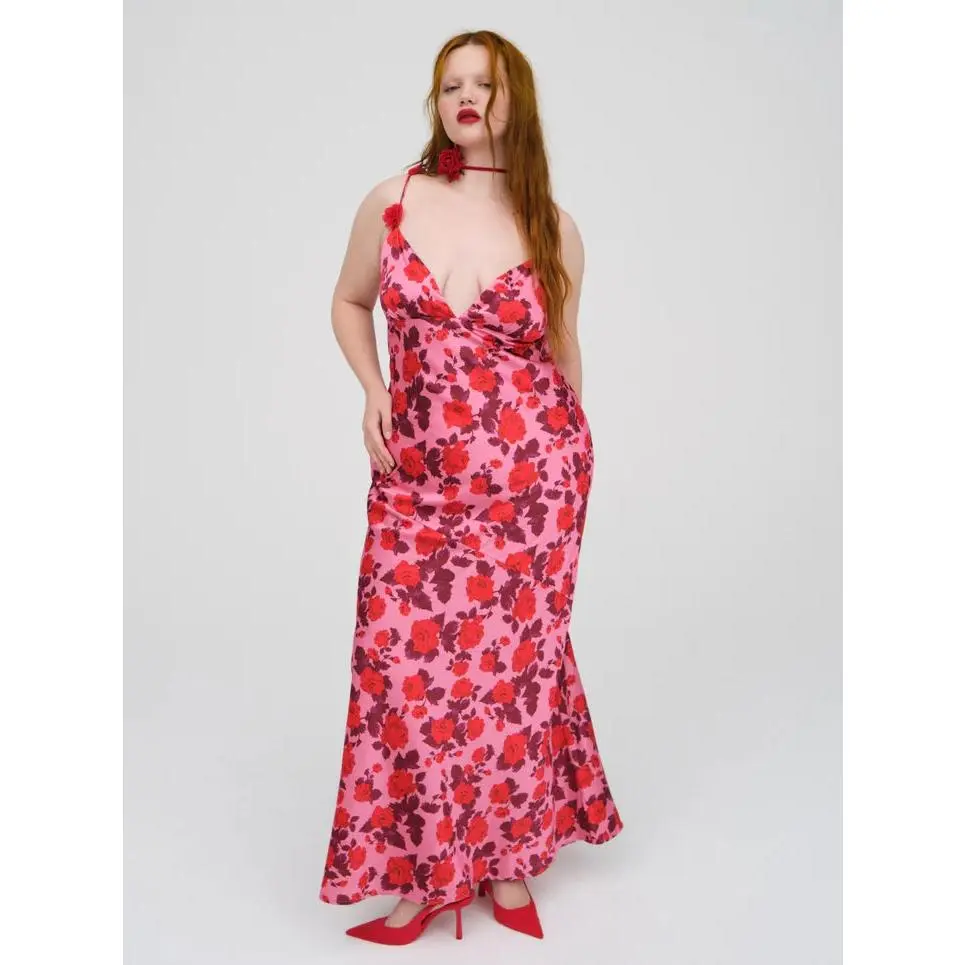 Huda Maxi Dress in Pink by For Love & Lemons - TikTok Shop