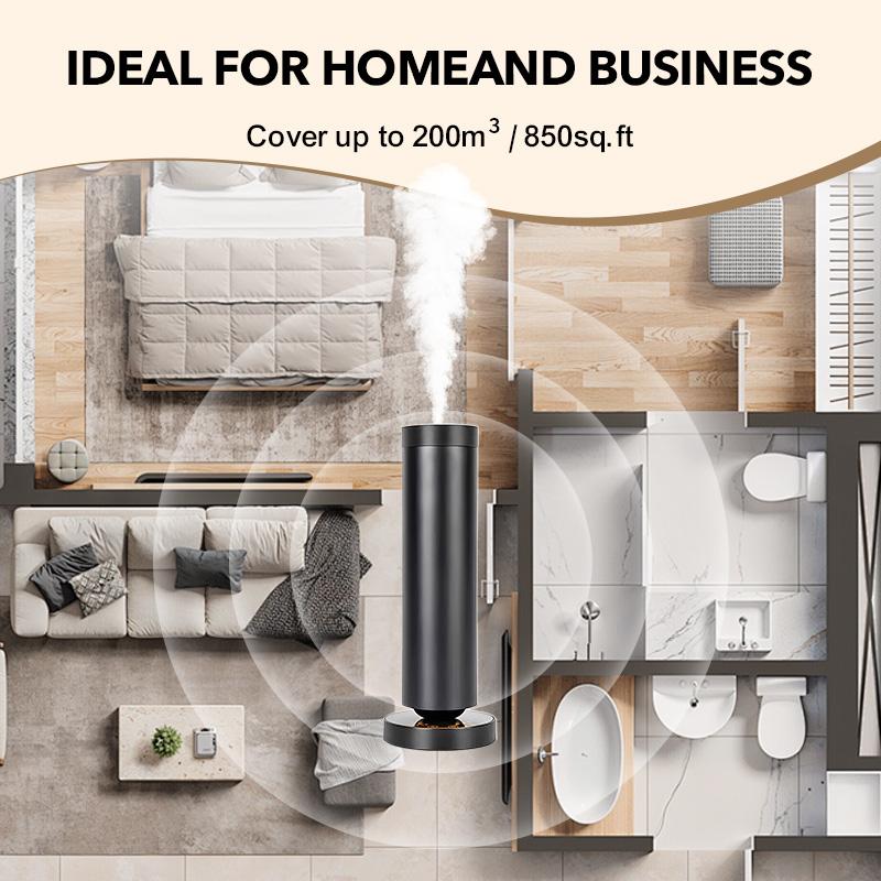 Waterless Scent Diffuser Starter Kit - Suitable for Home and Hotel Series Air Diffuser, 800 Square Inches of Coverage, Remote Control