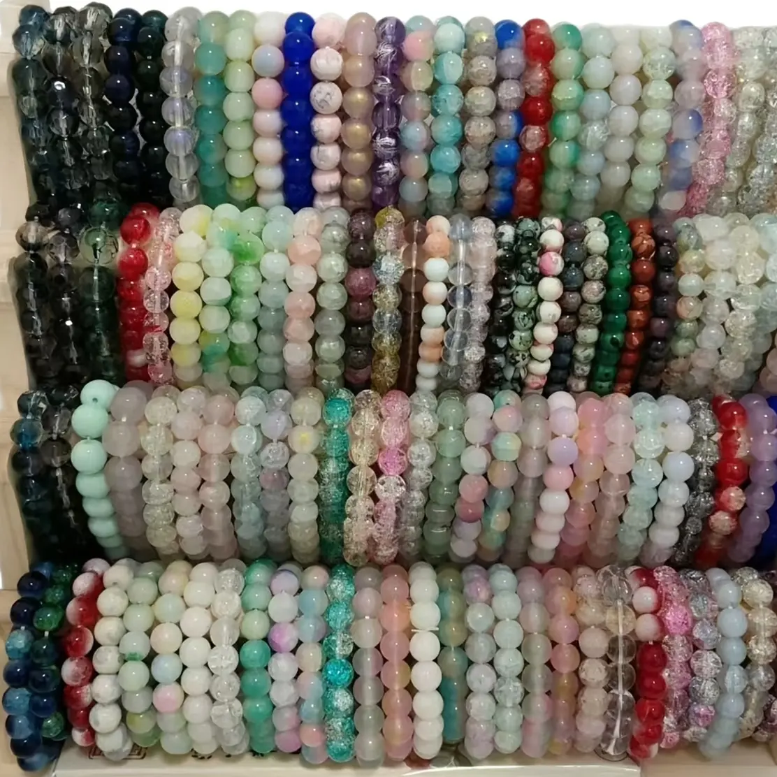 11/22pcs Bohemian Handicraft Colorful Glass Bead Set - Crystal, Varied Colors, Multi-Design Components for Beaded Jewelry Edge Accessories,summerwins