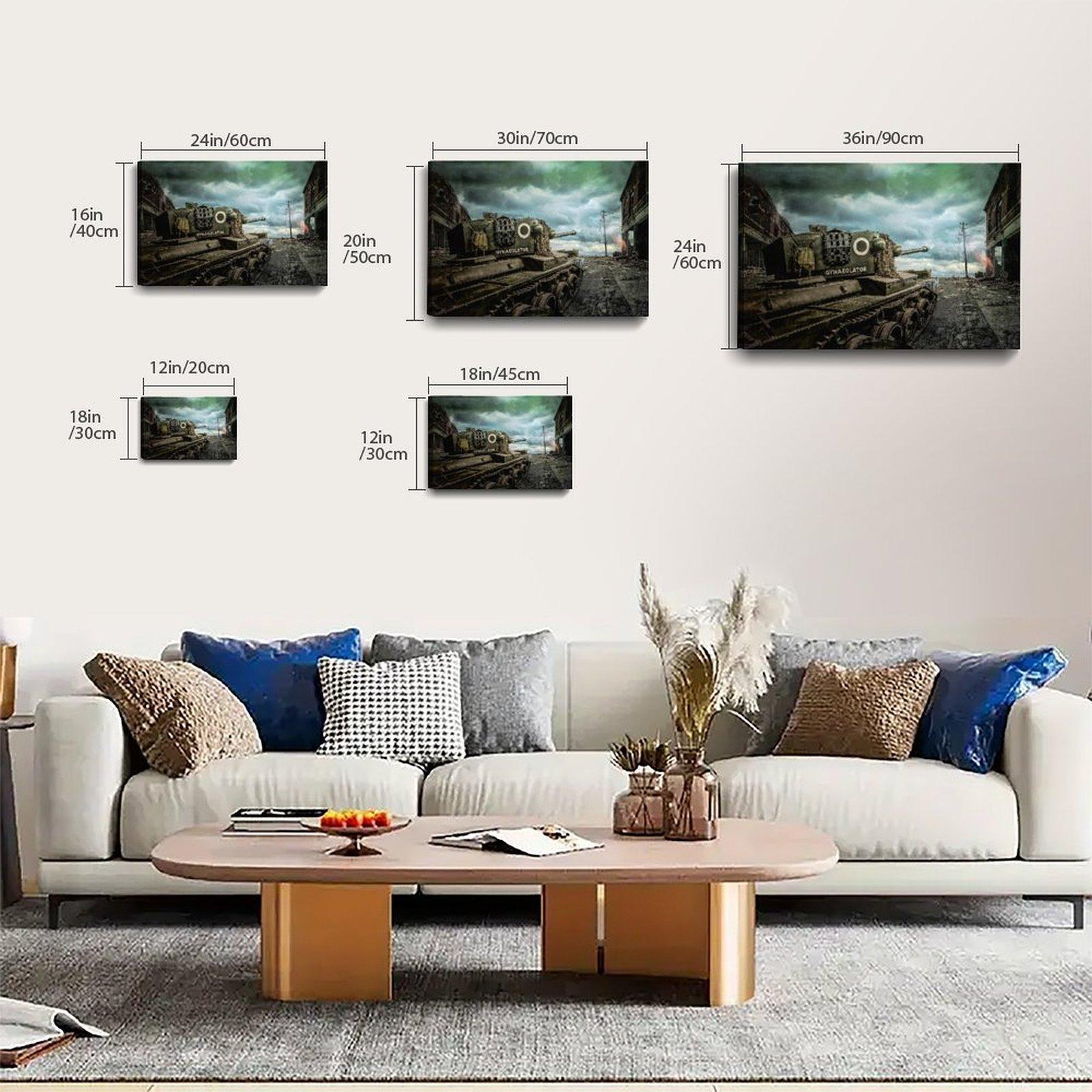 Military Tank Poster KV-2 Poster Decorative Painting Canvas Wall Art Picture Print Modern Family Bedroom Decor