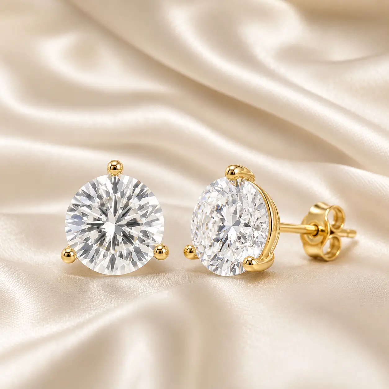 5.04 CTW Lab-Grown Diamond Stud Earrings – IGI Certified