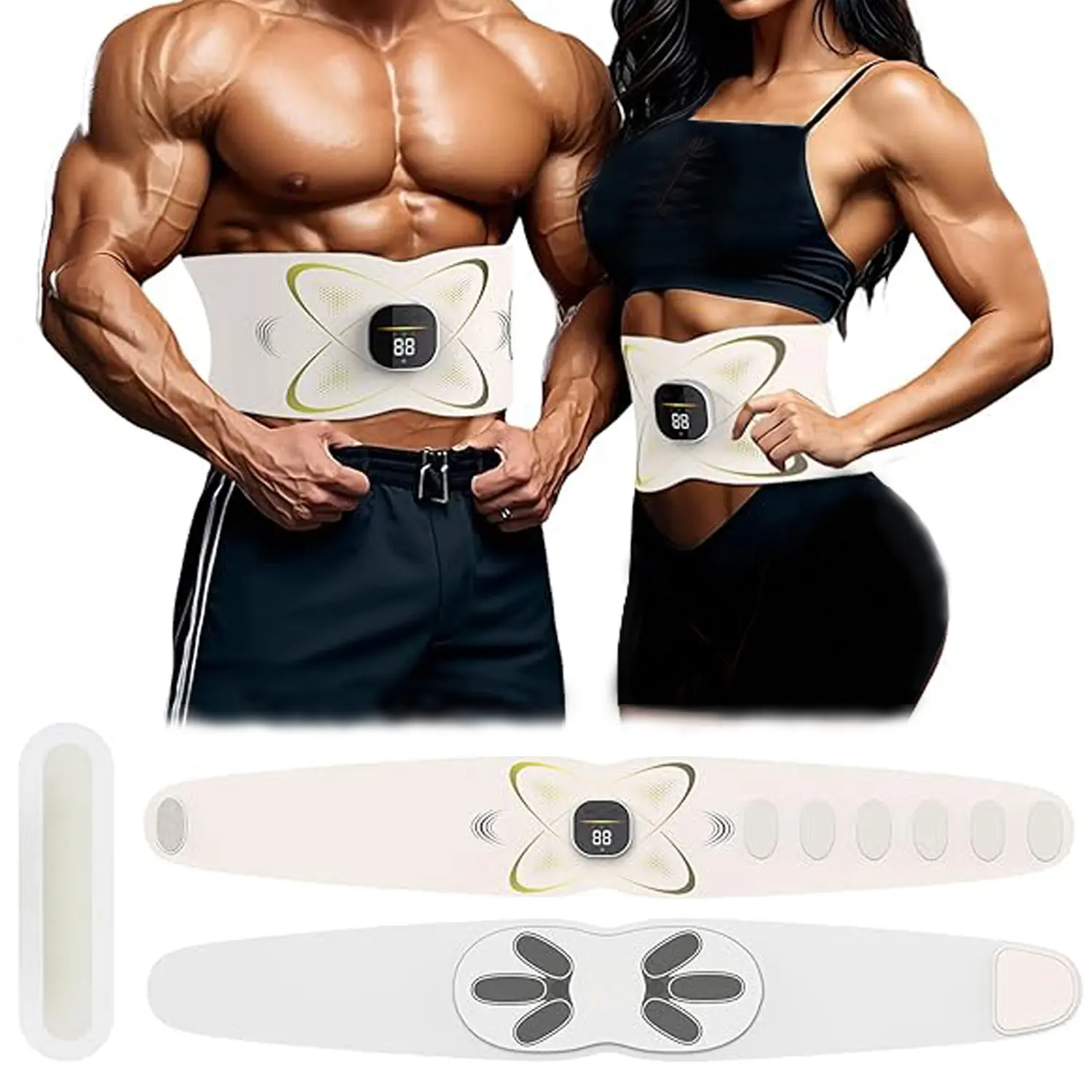 Intelligent Heating Massage Waist Comfort Belt - Waist Training Belt with 3 Heat Levels, 6 Modes, Daily Support, Warming Function, Thoughtful Gift for Adults (Beauty & Personal Care Heating Pad Appliance)