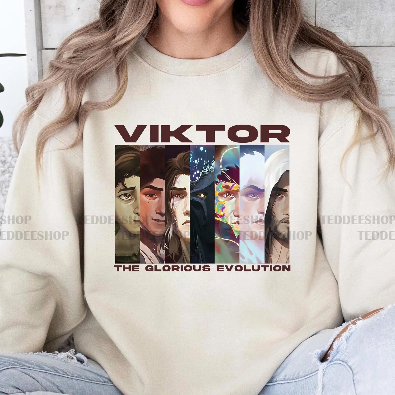 Viktor Arcane Glorious Evolution Shirt, TV Series Unisex T-Shirt, Arcane Merch, Graphic Tee Y2K 90s Retro Celebrity Crush Movies Bootleg Tee