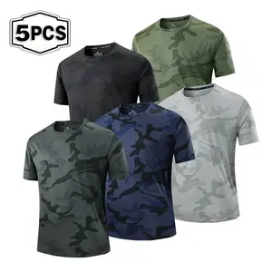 2026 new summer men's new short sleeve short T sports running fitness quick-drying coat outdoor men's sports