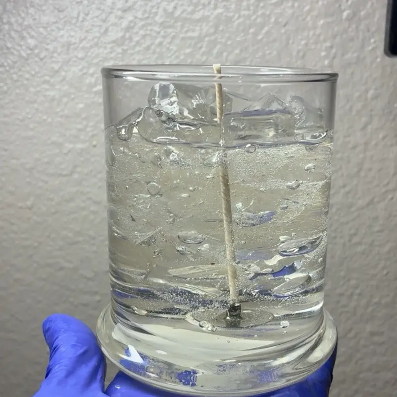 Ice water candle
