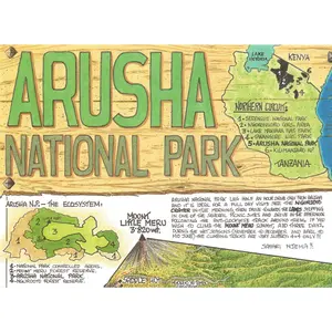 Arusha National Park Map