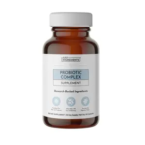Just Ingredients Probiotic Complex Capsule Supplements – 60 Capsules – 5 Billion CFU with Prebiotics & Postbiotics – Supports Digestive Balance, Gut Health, Immune Function & Nutrient Absorption – Third-Party Tested
