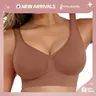 FeelinGirl Wireless Bra Women's Seamless Full Coverage Bra Cozy Wide Shoulder Strap Wireless T-Shirt Bra Comfortable Fit Everyday #newarrivals#SohoChic