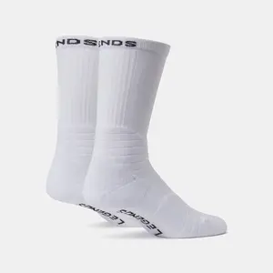 Micro Spotlight Athletic Socks 2.0 White , Medium (7-10)