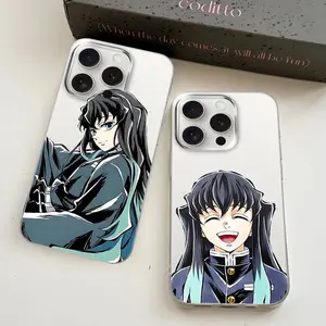 Cute Tokito M-Muichiro Demon S-Slayer Phone Cases For iPhone 17 16 15 14 13 12 11 Promax Pro Air Plus Soft Transparent Shockproof Cover