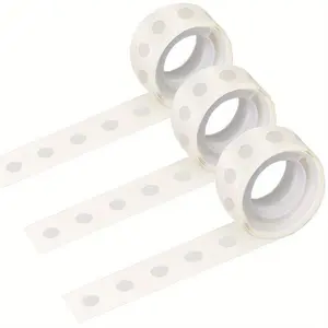 Glue Points Dots Double Sided, Sticky Dots Tack Adhesive Clear Balloons Tape Removable Non Trace Stickers For Wedding Decoration, Art Craft, Party Supplies 100 Pcs/Roll