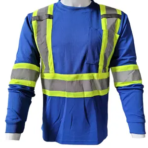 Three Tone Long Sleeve Safety Shirt