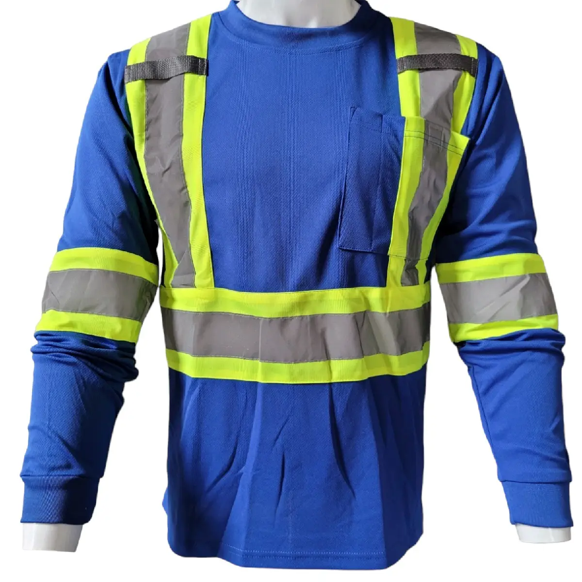 Three Tone Long Sleeve Safety Shirt