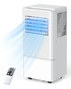Air Choice Portable Air Conditioners, 10000 BTU ASHRAE Air Conditioner Portable for Room Up to 450 Sq.Ft, Remote Control, 24H Timer, Dehumidifier & Fan Modes, 3-in-1 Portable AC Unit for Bedroom