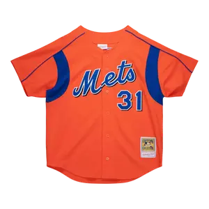 Mitchell & Ness Authentic Mike Piazza New York Mets 2004 Men Baseball Jersey Orange