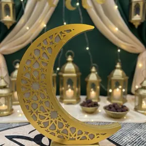 Wooden crescent Decor Ramadan