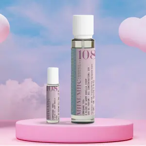 No 108 Warm Vanilla Syrup Duo Set - Floral Lavender Scent & Citrus Woods Fragrance - Long Lasting Floral Gourmand Perfume Spray for Everyday & Special Occasions