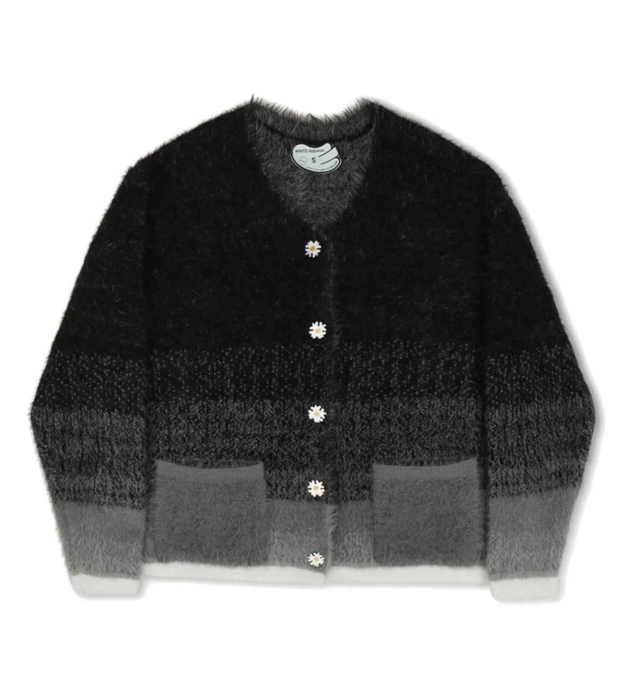 WNTD Mohair Cardigan Black