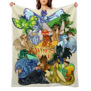 wings-of-fire-Flannel Throw Blanket for Girls Boys- Ultra Soft, Anti-Shrink & Wrinkle-Resistant ,Quick-Dry, Machine Washable Cozy Throw ,Perfect Gift for Kids Adults A-94