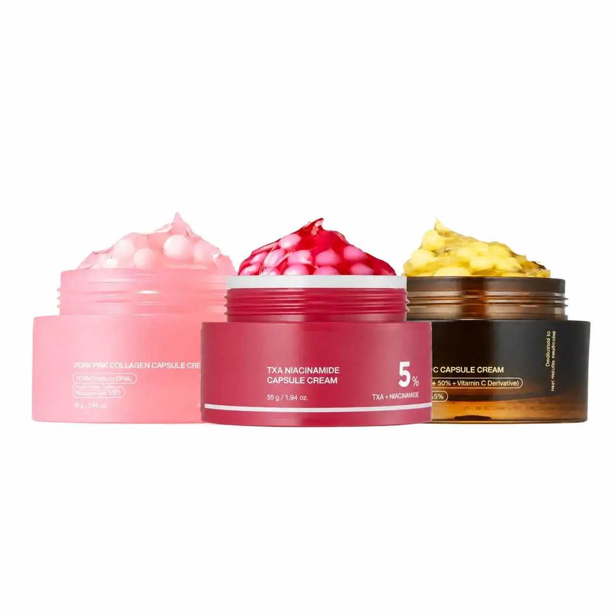 Wow Mix & Match Boba Cream Set | Tiktok Viral Capsule Creams for Uneven Skin Tone, Glow Hydration, Korean Skincare, K-beauty Skin Repair
