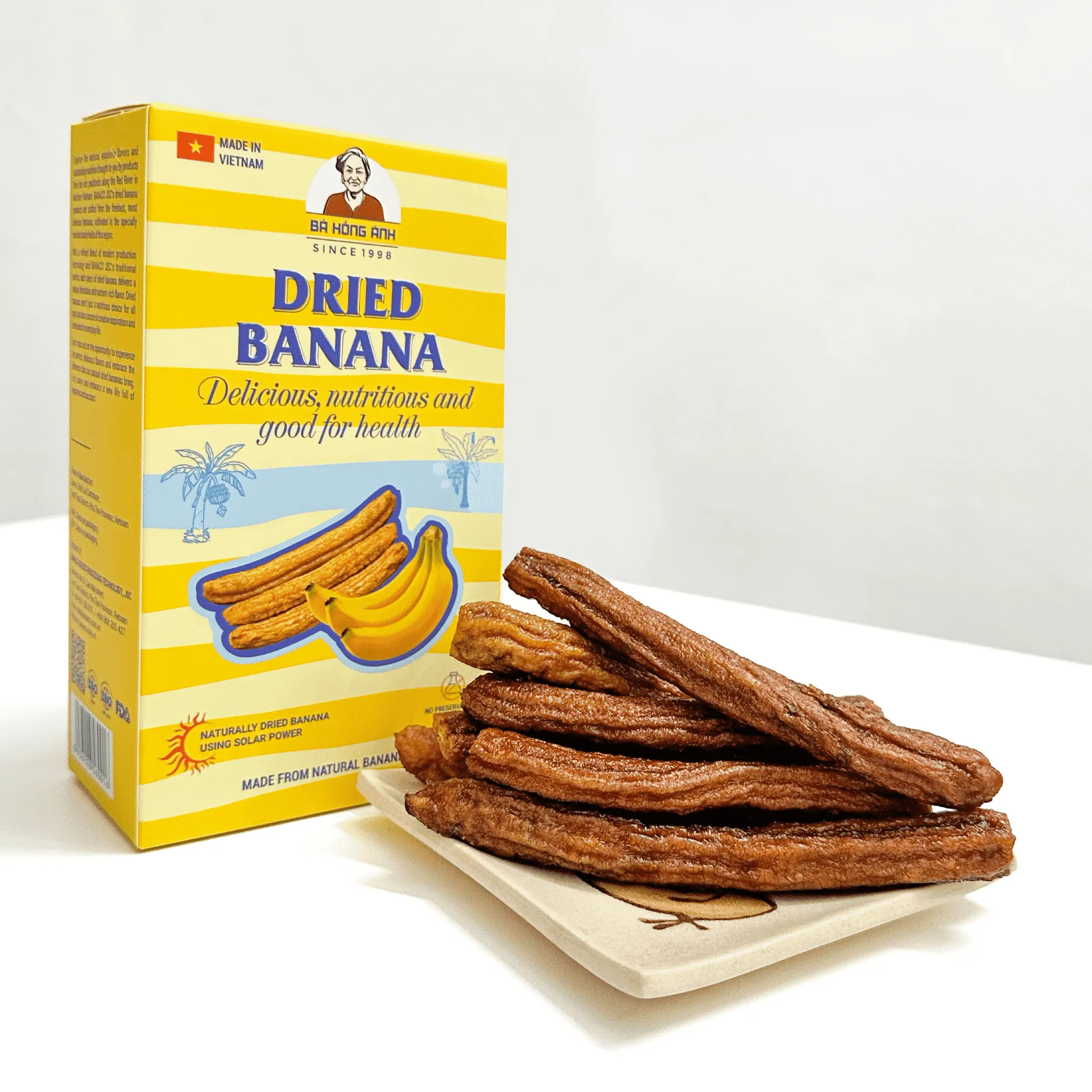 BANACO Premium Dried Whole Bananas – 100% Natural, No Added Sugar, Healthy Chewy Snack