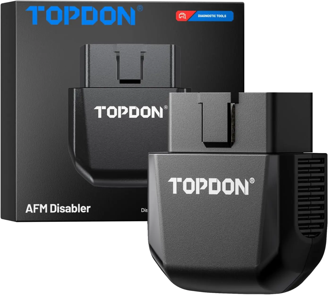 TOPDON AFM/DFM Disabler No Tuning Required, OBD2 Plug & Play with NFC & LED, Fits Silverado Sierra Tahoe Suburban Yukon Escalade, AFM DFM Active Fuel Management Disabler