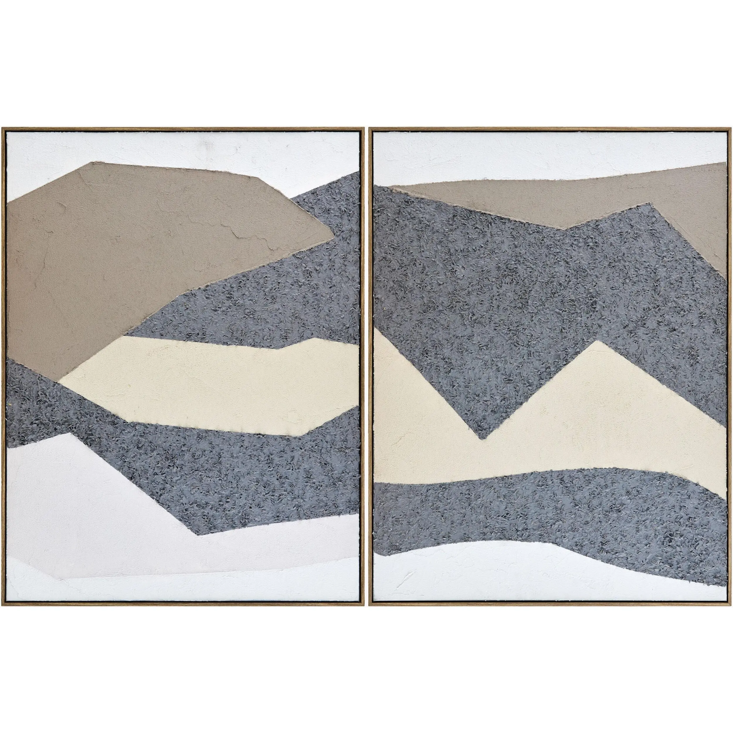 Soft White Modern Framed Wall Art for modern gallery walls