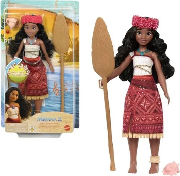Disney Moana 2 Singing Adventure Moana Articulating Figurine, Fashion Collectible Doll