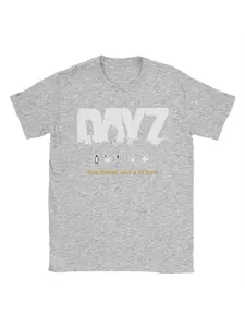 DayZ One Bullet and a Dream T-shirt Men's Retro T-shirt Shooting Game T-shirt Short Sleeve Product Large Size