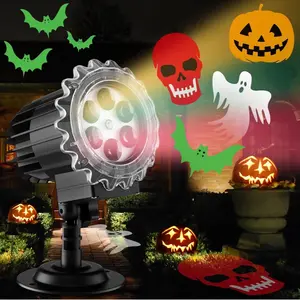 Halloween Projector Lights Outdoor 2024 Upgrade, Halloween Decorations Skeleton Ghost Bats Pumpkin Decor Light for Outside House/Window/Garden. *LIMITED TIME*