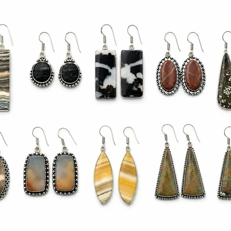 Natural Stone Earrings