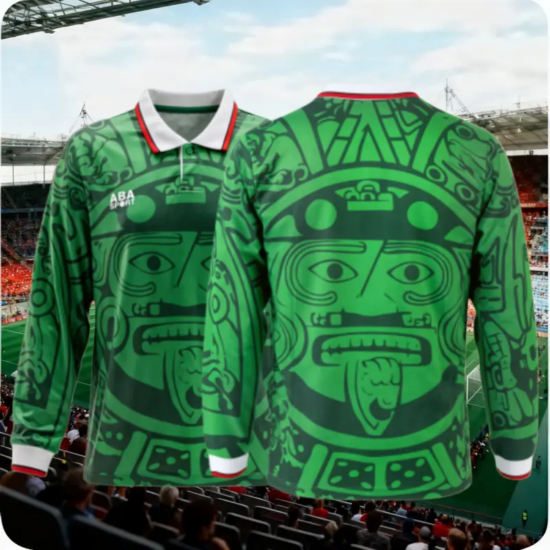 1998 Mexico Soccer National Team Home Away Nostalgia Long Soccer Jersey Classic Breathable Quick Dry Soccer Jersey
