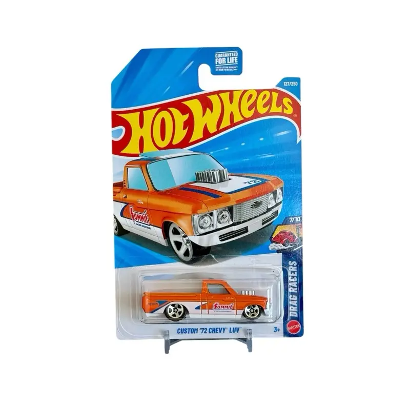 Hot Wheels Custom ‘72 Chevy Luv Truck Summit Drag Racers, 1:64 Diecast Toys, Collectible Model Cars