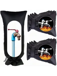 8 Pack 7.8"X5.5" Outdoor Faucet Covers Insulated Protector For Winter Cold Weather Outside Pipes Cover Reusable Thickened Water Spigot Covers Winter Insulated, Waterproof Water Faucet Socks