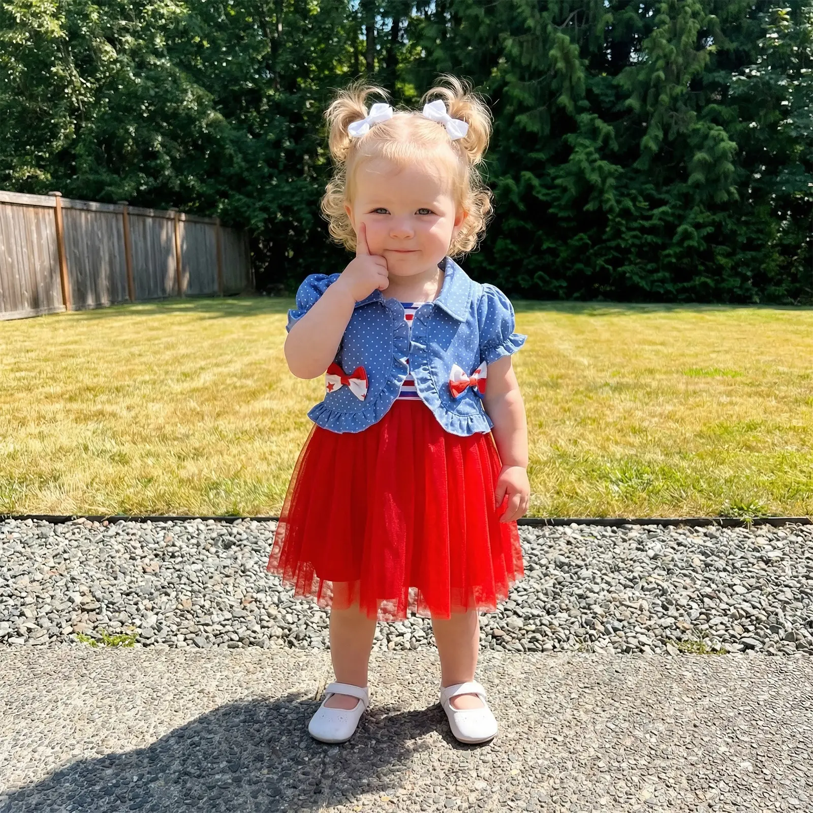 fourth of july infant dress Gvdentm 3-6 Month Girl Clothes 4th Baby Girl Outfits My First Of July Onesie Usa Bubble Romper Smocked Outfit(White,6-12 Months) Machine wash on gentle cycle or hand wash only NEW 4th of July Patriotic