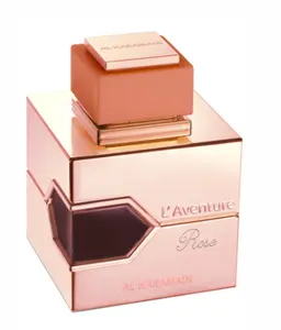 AL HARAMAIN Women's L'Aventure Rose Regular Edition EDP, 3.4oz (3-3.9 fl oz/30ml), Elegant and Enchanting Charming Embrace Scent, Citrus, Fruity, Jasmine, Musk Notes, Alcohol-Containing